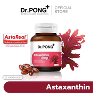 Dr.PONG Astaxanthin 6mg ผลิตภัณฑ์เสริมอาหาร ขนาด 30 แคปซูล