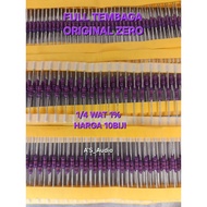 UNGU RESISTOR 1/4 9K1 1% ORIGINAL ZERO FULL COPPER PURPLE RESISTOR 10 PIECES