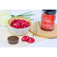 Homemade cookies red velvet celup coklat 100grm