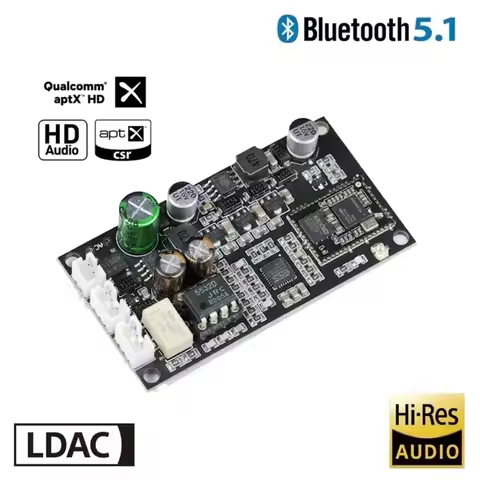 New QCC5125 ES9039Q2M LDAC 5.1 Lossless HiFi Bluetooth Audio Receiver Decoding Board For Amplifier U