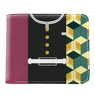 [Yuyu Bag] Anime Demon Slayer Kimetsu ไม่มี Yaiba Tanjiro Kamado กระเป๋าสตางค์กระเป๋าสั้นพร้อมที่ใส่