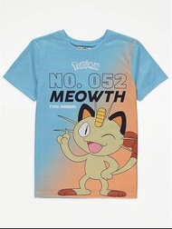 Pokemon Meowth Tee 比卡超短袖衫