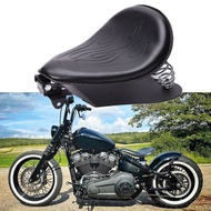 Motorcycle Leather Spring Solo Seat For Harley Davidson Sportster XL 883 1200 48
