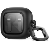 Suritch 三星 Galaxy Buds 4 Pro / Buds4 磁吸保護套，附登山扣，透明硬式 PC TPU 防震
