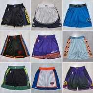 2025 Thunder Timberwolves Knicks 76ers Basketball Shorts Embroidered Summer Men's Street Sports Shor