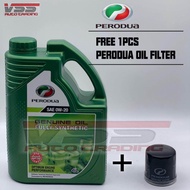 Perodua engine oil 0w20 Fully Synthetic (4L) +Perodua Bezza Oil filter