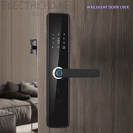 กลอนประตูไฟฟ้า กลอนประตูดิจิตอล Digital Door lock สแกนลายนิ้วมือล็อค อจับประตู สมาร์ท ล็อค สำหรับ บา