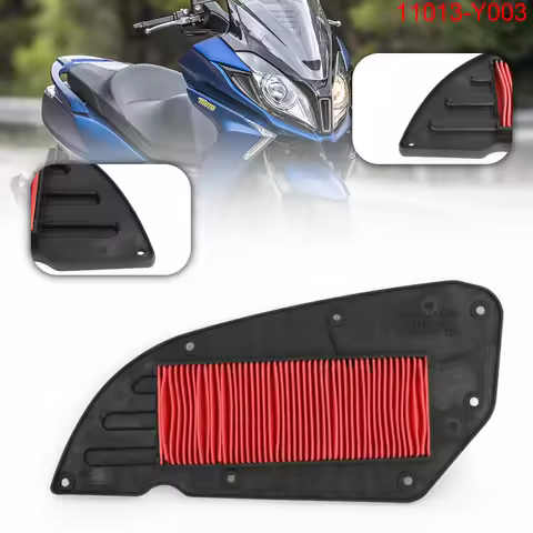 Motorcycle Air Filter Intake Cleaner System For Kawasaki SC300 J300 (14-18) KYMCO Downtown 300/350 (