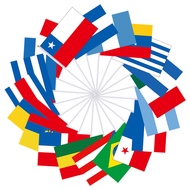 American Flag Bolivia Bajama Panama Chile Colombia Uruguay Dominica Dominic Cuban Peru Suri South Pa