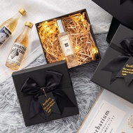 Exquisite Black Gift Box Empty Box Birthday Gift Box Ceremonial Sense Gift Box Large High-End Bow Gi