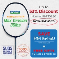 【Value Pack】 YONEX Astrox Lite 27i (Dark Navy) 5UG5 Badminton Racket FREE Yuhan S Antiphlamine Lotio