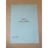 Dijual Akta Jual Beli Rp2750 Blanko AJB Asli Limited