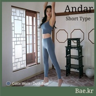 1+1⭐[ANDAR] 7/8 length Airywin Signature Leggings 37Colors(14~26) | K-Athleisure Bestseller | No Y-Z