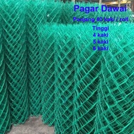 [ 1 unit = 1 roll 40feet ] Pvc coated wire fence wire link fence pagar hijau pagar rumah