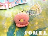 ☆POMER☆日本 Yell 絕版正品 轉蛋 扭蛋 圓眼水族館 海生館 海洋生物 章魚 絨毛 安全別針 胸針 徽章 胸章