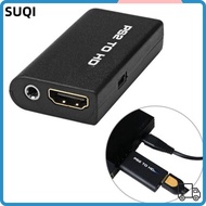 LUCKY-SUQI Adapter, HD Cable Game to HDMI Converter, Plug and Play 480i/480p/576i PS2 to HDMI 3.5mm 
