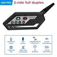 MRIWG GEARELEC หมวกกันน็อคมอเตอร์ไซต์ติดบลูทูธ GX6โปรเฮดเซ็ตอินเตอร์คอม2ผู้ขับขี่1000เมตร Interphone