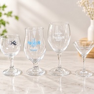 Authentic Japanese Stem Glass Suntory Premium Malt's/Hermes Liqueur Beer With Wine Cocktail