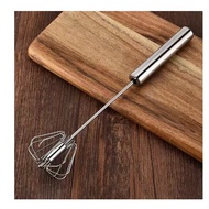 Stainless steel semi-automatic egg beater egg mixer manual press rotary egg beater kitchen baking ga