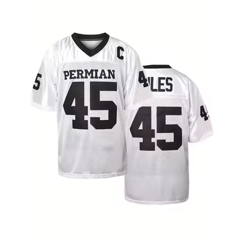 Miles Black Men's Football Jersey, High School Football Jersey, Friday Night Light Shirt S-6XL