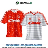 BAJU JERSEY LIVERPOOL VINTAGE CANDY | JERSEY VINTAGE | JERSEY CASUAL
