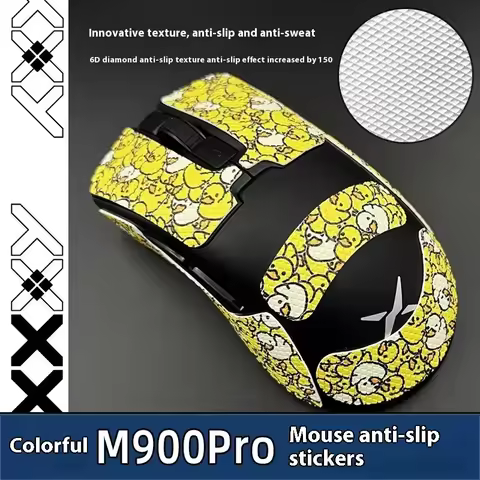 1 Set Mouse Anti Slip Sticker For Delux M900/M900 PRO Non-Slip Anti Sweat Tape Stickers