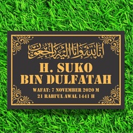 (QUICK PROCESS) ISLAMIC ACRYLIC TOMB ACRYLIC MATERIAL / TOMB NAME BOARD