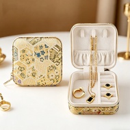 Jewelry Box Color Retro Chinese Style Travel Portable Jewelry Box Earrings Necklace Ring Jewelry Sma