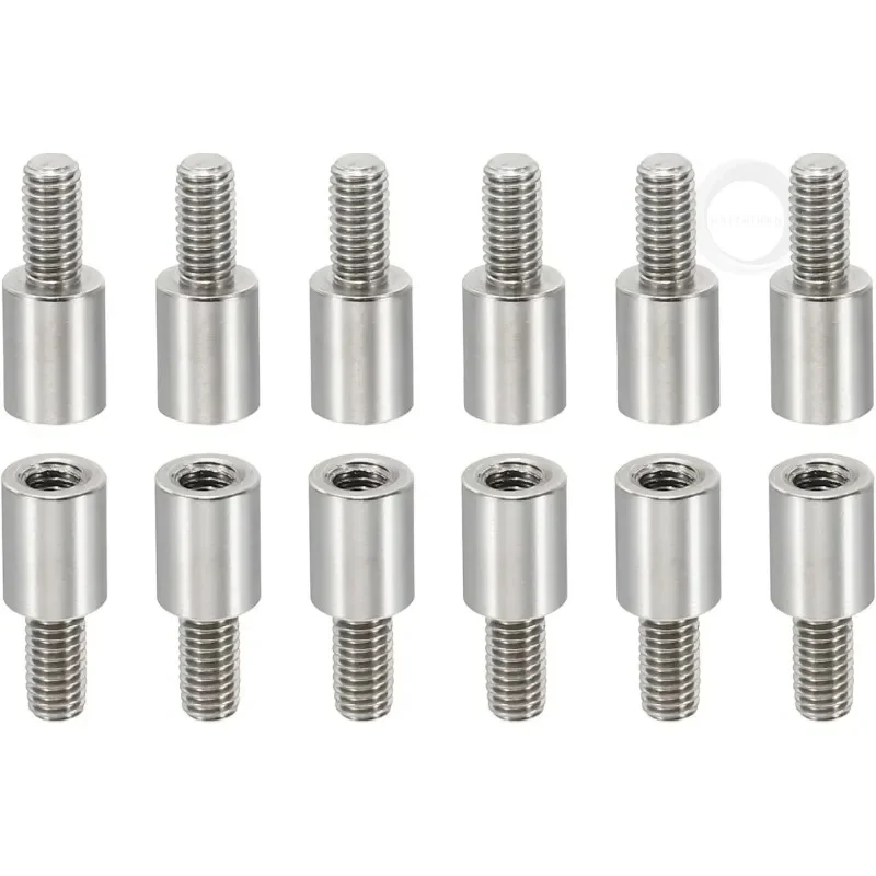5pcs External Thread To Internal Thread Interval Screw Thread Length 304 news M3 M4+6mm Stainless St