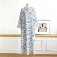 Kaftan Kejururawatan, Farhah, Saiz Bebas, Zip Halimunan Not See-Through Premium Korean Crepe Soft & 