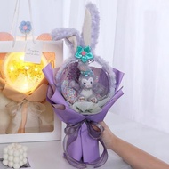Valentine's Day Gift Gypsophila Bouquet Bobo Star Bouquet Delu Doll Headband Gypsophila Bouquet