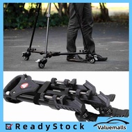 valuemalls VX-600 Foldable Tripod Dolly with 3 Locking Track Wheels Pulley Adjustable Leg Mount and 