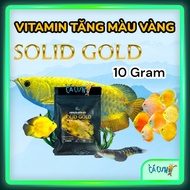 Vitamin Arowana Solid Gold - Yellow Powder for Golden Dragon Arowana, Golden Head, Helmet, King Kong