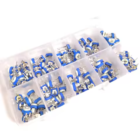 100pcs/lot RM065 Potentiometer Variable Resistors Kit 500 ohm -1M Ohm Trimmer Potentiometer Adjustab