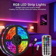 1 Roll 1 M~20m LED Strip Light RGB Color Changing Flexible Battery Powered LED Light With IR 24-Key 