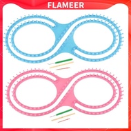 [FlameerMY] 8 Shaped Knitting Loom Set Long Knitting Board Weave Loom Craft Yarn Kit DIY