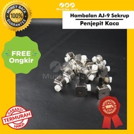 Shelf AJ 7 and 9 Glass step screws or glass clips