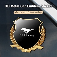 Ford Mustang Metal Emblem Sticker Wheat Ear Side Window Sticker Personalized Decorative Car Modifica