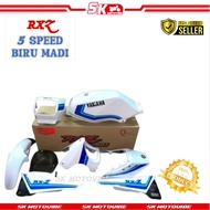 COVERSET / COVER SET RXZ 5 SPEED BIRU MADI / BIRU PUTIH [ SIAP TANAM ] COMPLETE SET YAMAHA RXZ