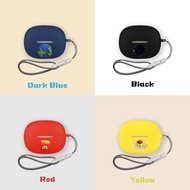 for Shokz OpenDots One (E310) Case Cute Dinosaur Duck Lanyard Pendant Silicone Soft Case Shokz OpenD