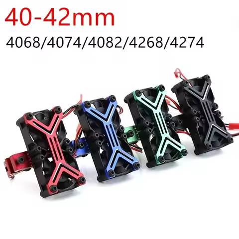 High Speed RC Motor Cooling Fan Heatsink, 20000RPM Dual Fans with Adjustable Mount for 4274 4068 426