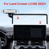 Car Navigation Screen Phone Holder Bracket with Base Wireless Charging Bracket Fit for TOYOTA Land C