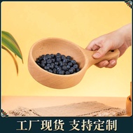 Tablew Tableware Kimchi Bowl Round Wooden Bowl Fruit Salad Bowl Creative Whole Wooden Handle Bowl In