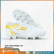 Giày Đá Banh Iwin Speed+ FG Nhựa Cứng Trắng - Giày Đá Sân Cỏ Tự nhiên