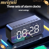 MEIGUII Temperature Display Clock, LED Display FM Radio Function LED Digital Alarm Clock, Gift Tempe