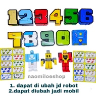Emco Toy Unit TRANSFORMERS POCKET MORPHER MORPHERS NUMBER SET 0 1 2 3 4 5 6 7 8 9 - Unit ROBOT NUMBE