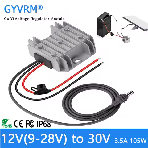 Starlink Mini 12V Adapter DC Step Up Converter with Starlink Mini Power Cord 9-28V Input 30V 3.5A Ou