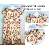 ☫◐Xl Size Short Sleeves Walking Duster Authentic Cotton Thailand Batik