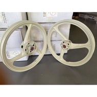 ENKEI Full Cop 3 Batang Y125Z/Y125ZR Putih Susu/Hitam Kilat