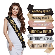 Birthday party glitter shoulder strap etiquette birthday girl belt ribbon